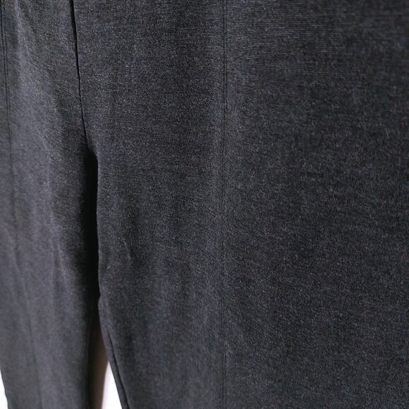 Caffe Marrakesh Women’s Large Gray Dress Pants Front Seam Pull-On Stretch - Picture 3 of 7